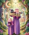 Enchanted Collection: Mother and Child abaya with Hijabi Princess Doll